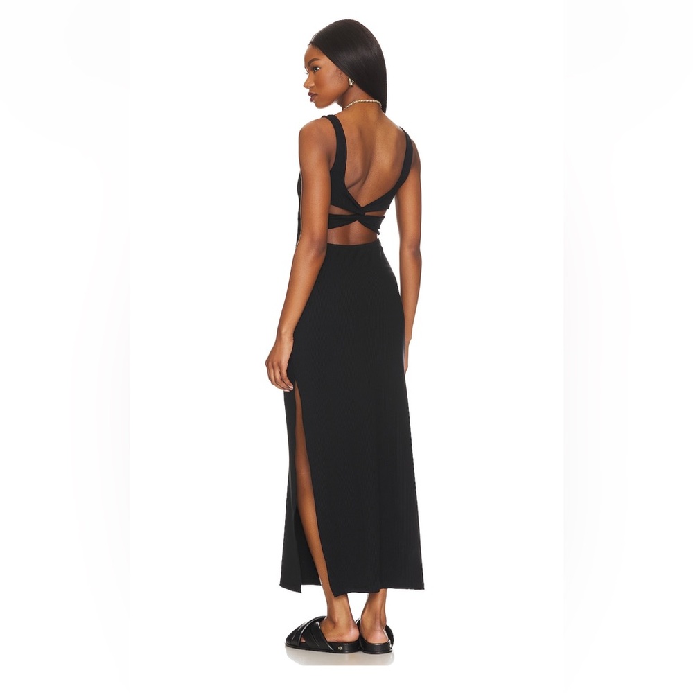 L*Space Mara Black Backless Maxi Dress Small